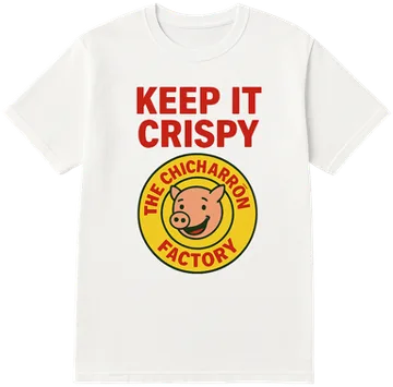 White Keep It Crispy t-shirt